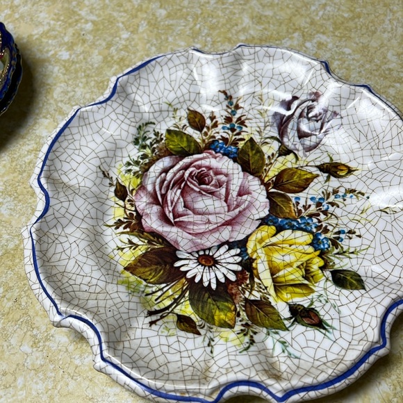 Crackle design decorative plate by Lami , excellent condition - Picture 2 of 3